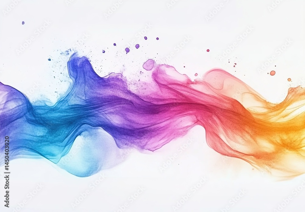 Colorful abstract wavy patterns with gradients on white background. Colorful abstract wavy patterns with gradients on white background.