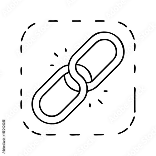 link preview icon, link preview line art - simple line art of link preview, perfect for link preview logos and icons