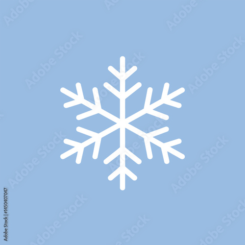 Minimalist Winter Design Featuring Snowflake with Seasonal Tree Silhouettes

