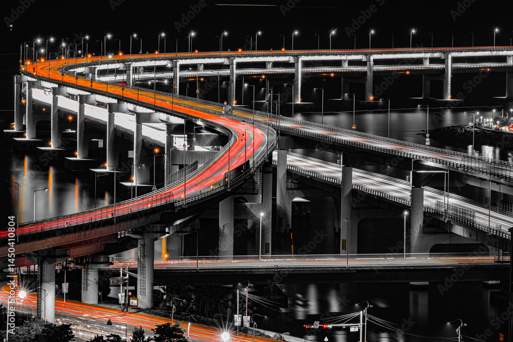 Obraz premium bridge at night