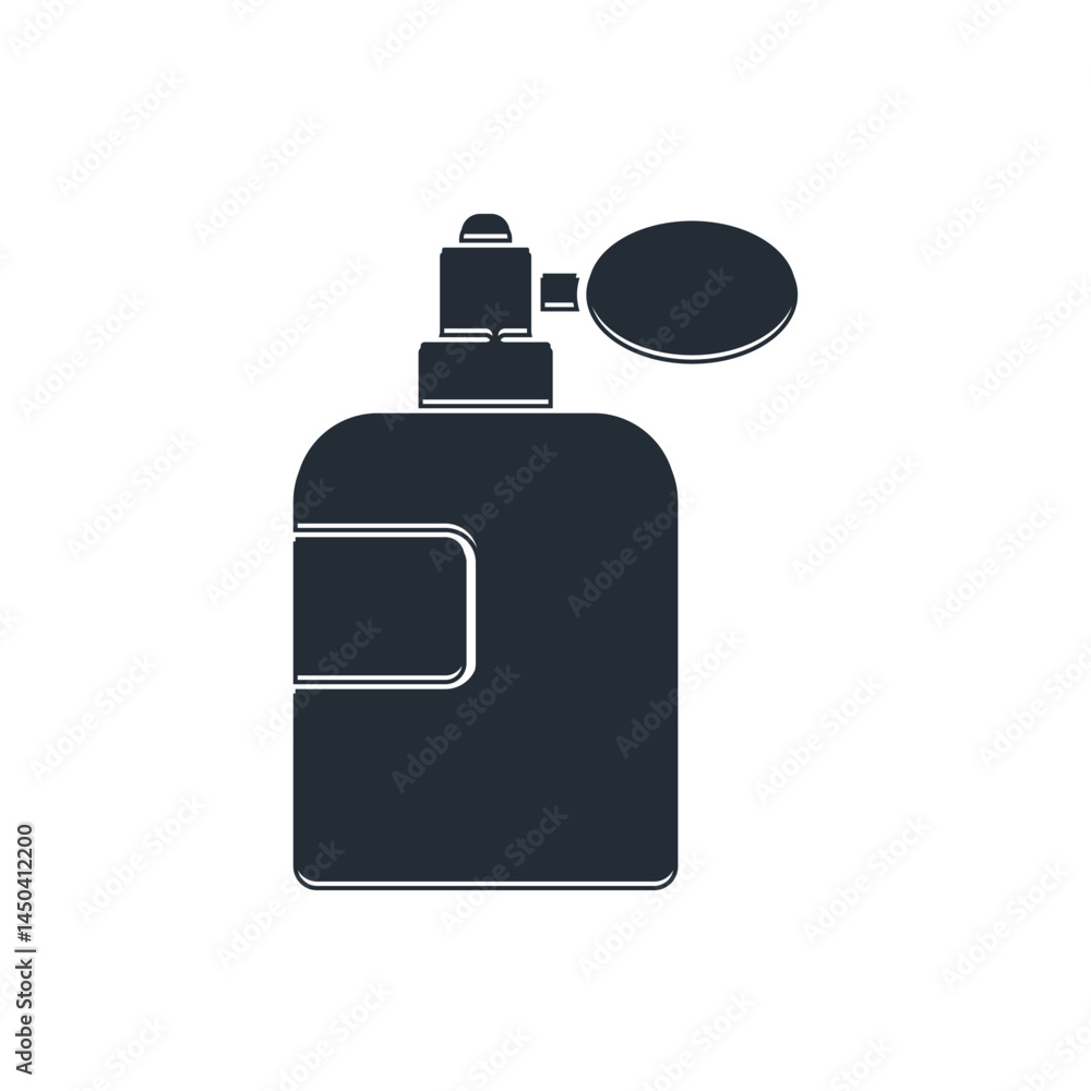 Black Perfume icon isolated on white background. Vector Black Perfume icon isolated on white background. Vector
