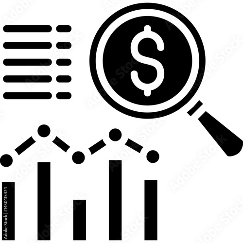 Forecast Analytics Icon Vector Element