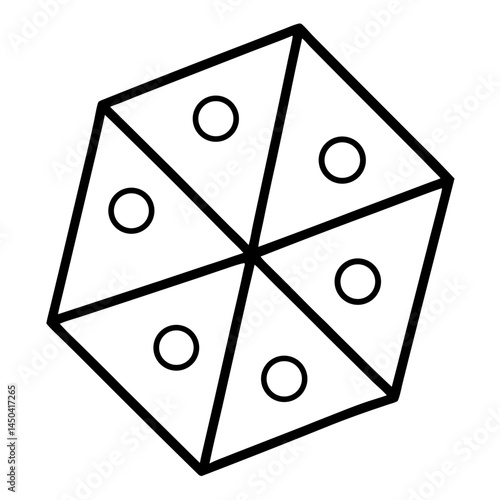 black and white dices