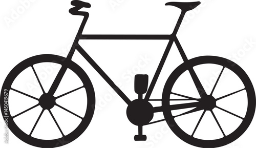 Bicycle silhouette icon vector illustration