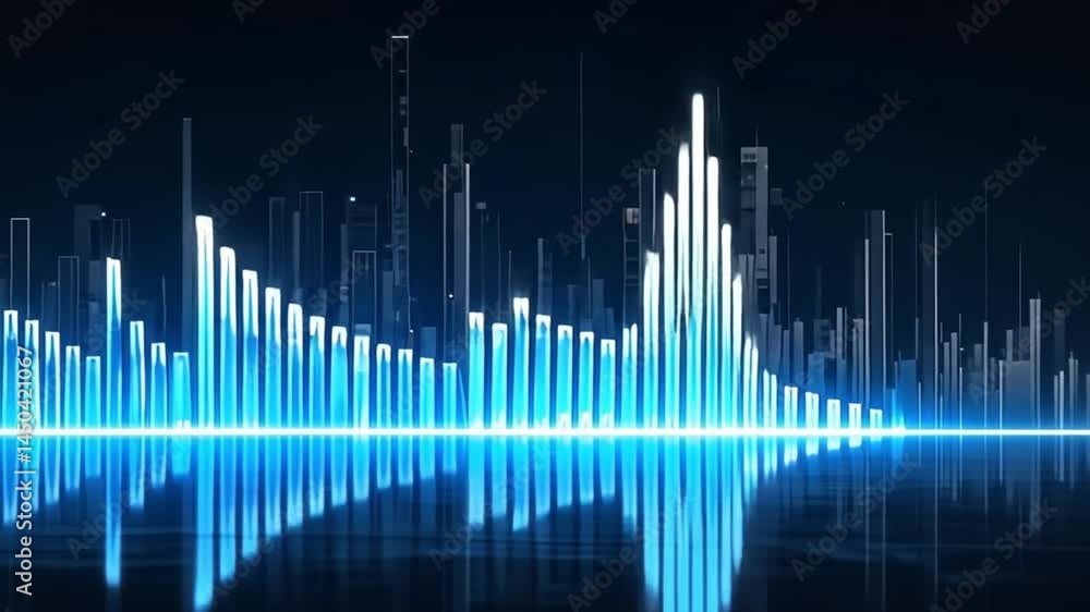 Soundwave Visualization Audio Spectrum Display, Digital Equalizer, Full ...