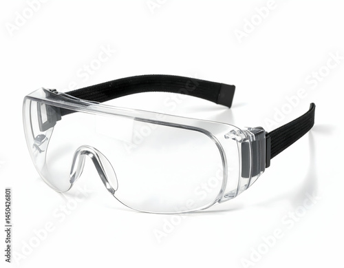 Clear Safety Glasses with Black Strap