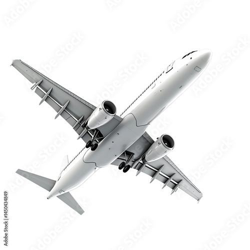 An aircraft soaring majestically through the air