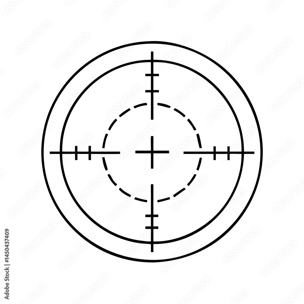 rifle scope crosshairs icon, rifle scope crosshairs line art - simple line art of rifle scope crosshairs, perfect for rifle scope crosshairs logos and icons rifle scope crosshairs icon, rifle scope crosshairs line art - simple line art of rifle scope crosshairs, perfect for rifle scope crosshairs logos and icons