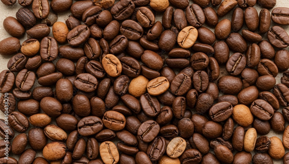 Naklejka premium coffee beans background