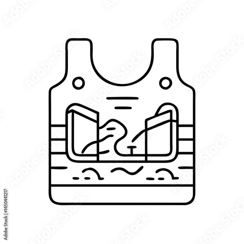 running race bib icon, running race bib line art - simple line art of running race bib, perfect for running race bib logos and icons