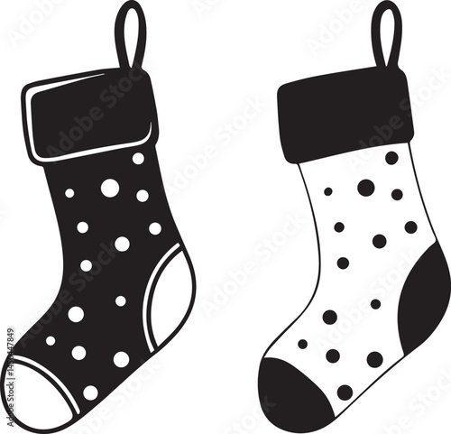 black socks silhouette vector icon, socks logo vector, socks vector illustration
