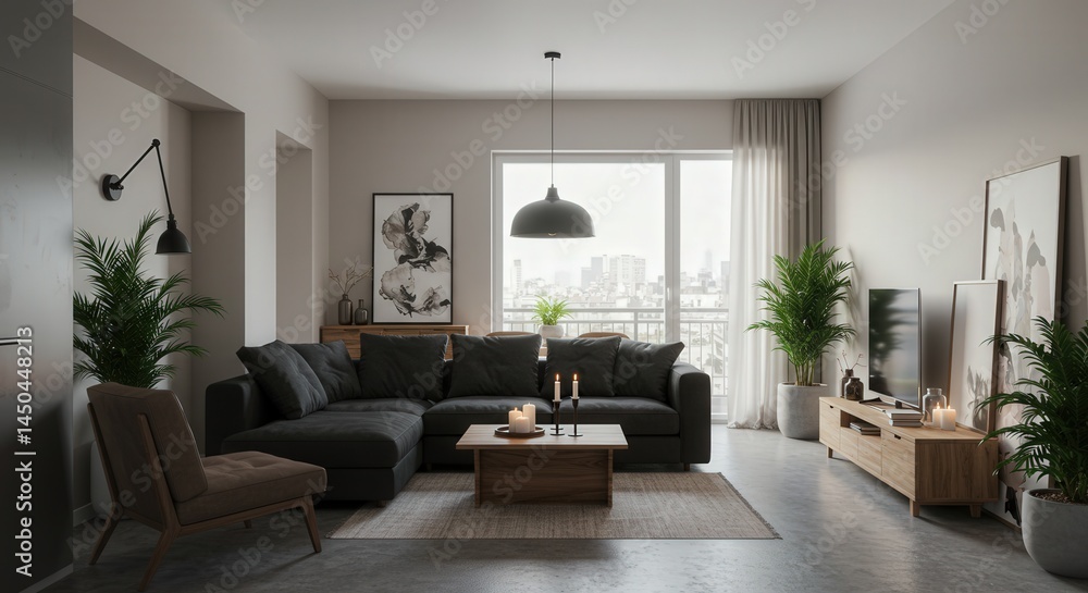 Fototapeta premium Living Room Interior Design Inspiration