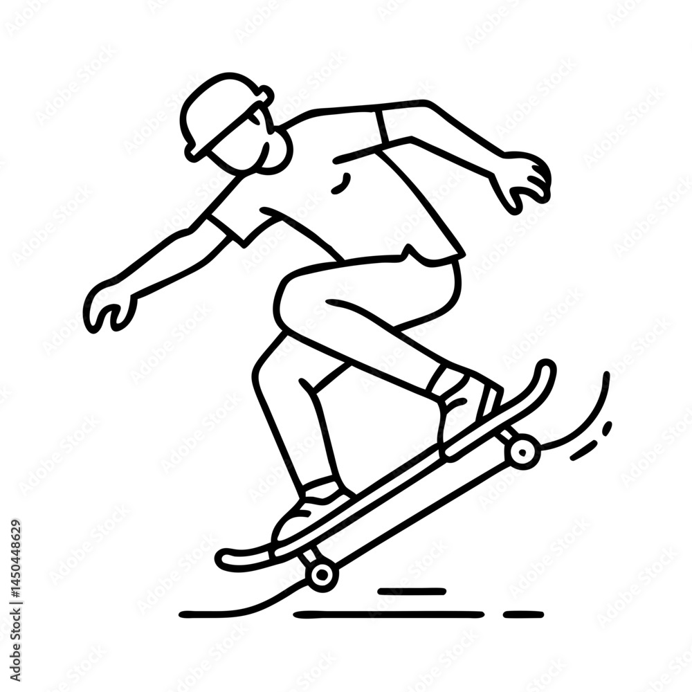 skater performing a nollie icon, skater performing a nollie line art - simple line art of skater performing a nollie, perfect for skater performing a nollie logos and icons skater performing a nollie icon, skater performing a nollie line art - simple line art of skater performing a nollie, perfect for skater performing a nollie logos and icons