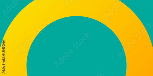 Image of yellow circles on green background. world meditation day and celebration concept digitally generated image.