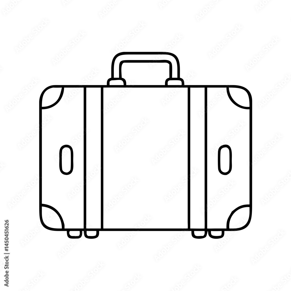 suitcase icon, suitcase line art - simple line art of suitcase, perfect for suitcase logos and icons suitcase icon, suitcase line art - simple line art of suitcase, perfect for suitcase logos and icons