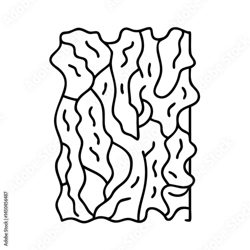 tree bark camo icon, tree bark camo line art - simple line art of tree bark camo, perfect for tree bark camo logos and icons
