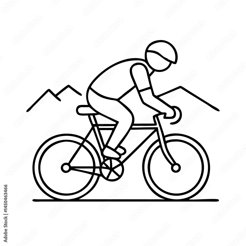 01 cycling icon, 01 cycling line art - simple line art of 01 cycling, perfect for 01 cycling logos and icons 01 cycling icon, 01 cycling line art - simple line art of 01 cycling, perfect for 01 cycling logos and icons