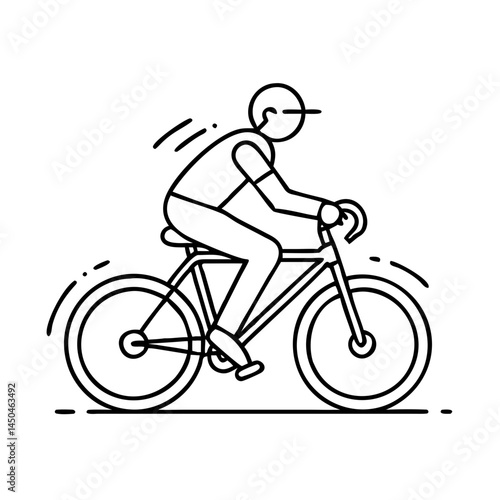 01 cycling icon, 01 cycling line art - simple line art of 01 cycling, perfect for 01 cycling logos and icons