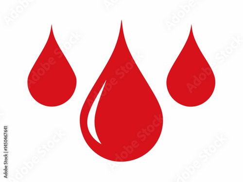 Blood drop icon, Blood drops vector illustration.
