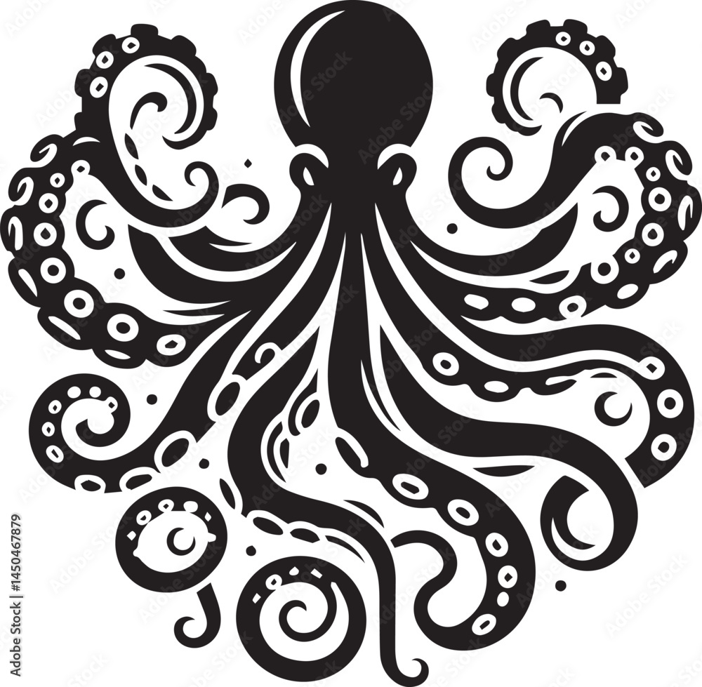 Beautiful Black Octopus Vector Silhouette Art This Is An Editable And Printable Vector Eps File
Beautiful Black Octopus Vector Silhouette Art This Is An Editable And Printable Vector Eps File