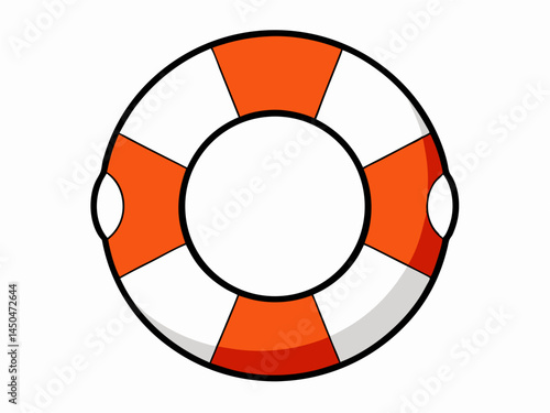 lifebuoy  vector illustration on white background