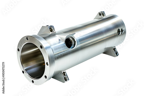 High-precision, polished stainless steel cylinder component