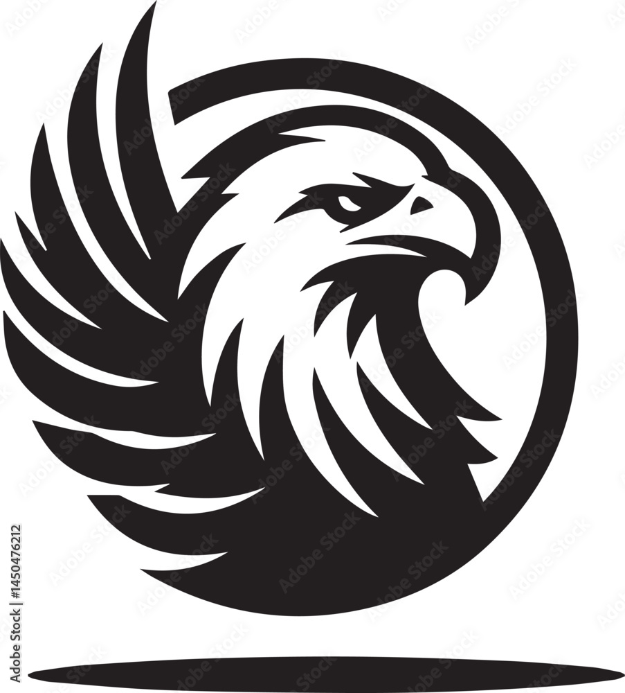 Fototapeta premium eagle head vector