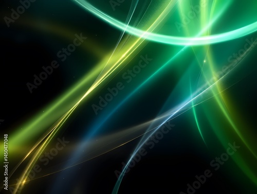 Black dark blue green emerald petrol teal lime yellow white abstract background. Color gradient ombre blend. Line stripe. Bright light flash glow glitter neon metallic. Noise grain mesh. Christmas