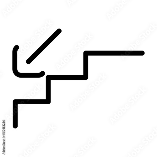 downstairs line icon