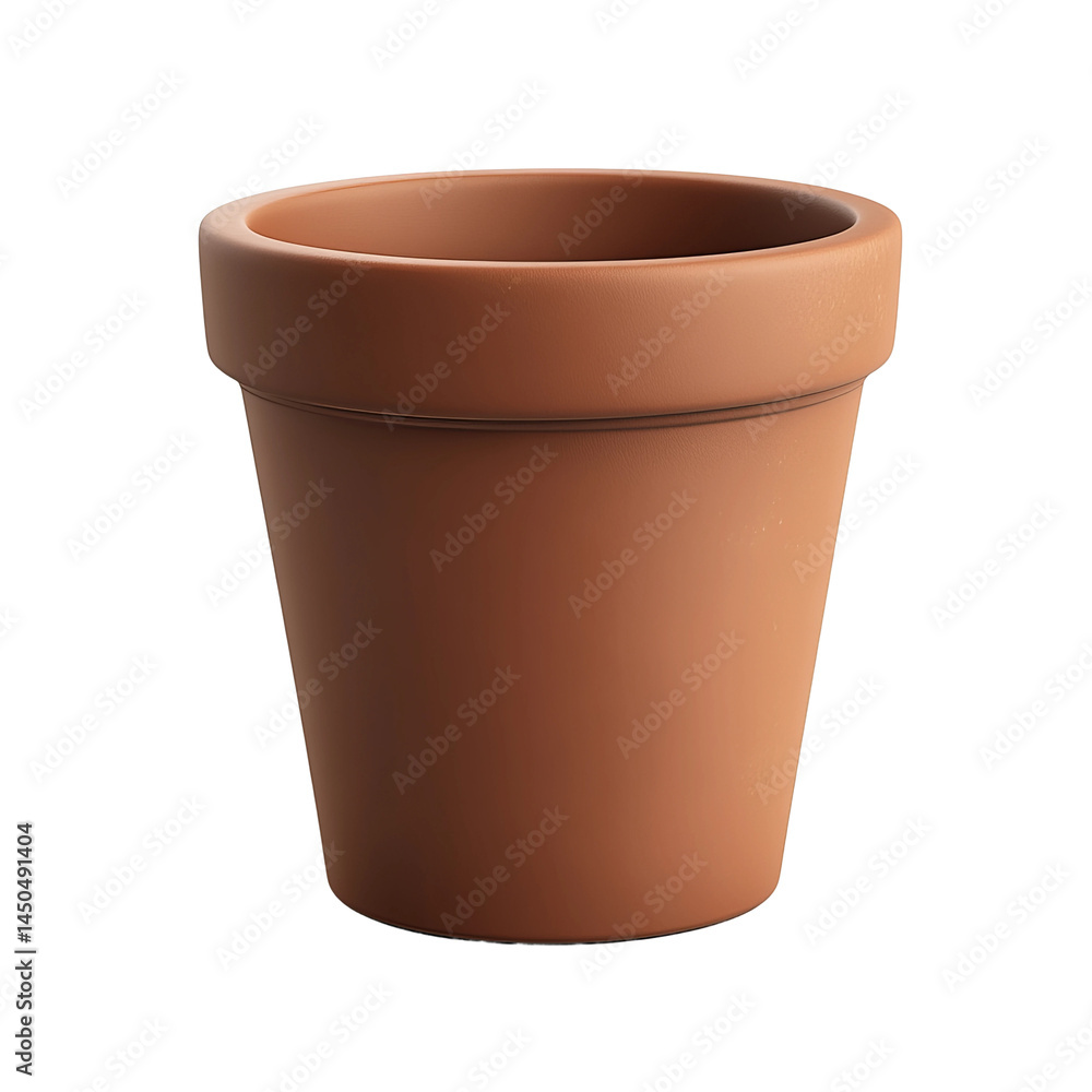 A simple terracotta pot A simple terracotta pot