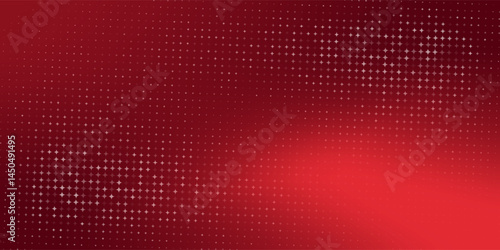 Red diagonal geometric shape with halftone. Modern fiber textured vector illustration eps 10