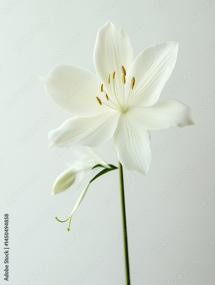 Obraz premium serene and sophisticated beauty of the flower, emphasizing its graceful structure and harmonious color palette