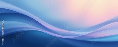 Abstract Blue Wave Background