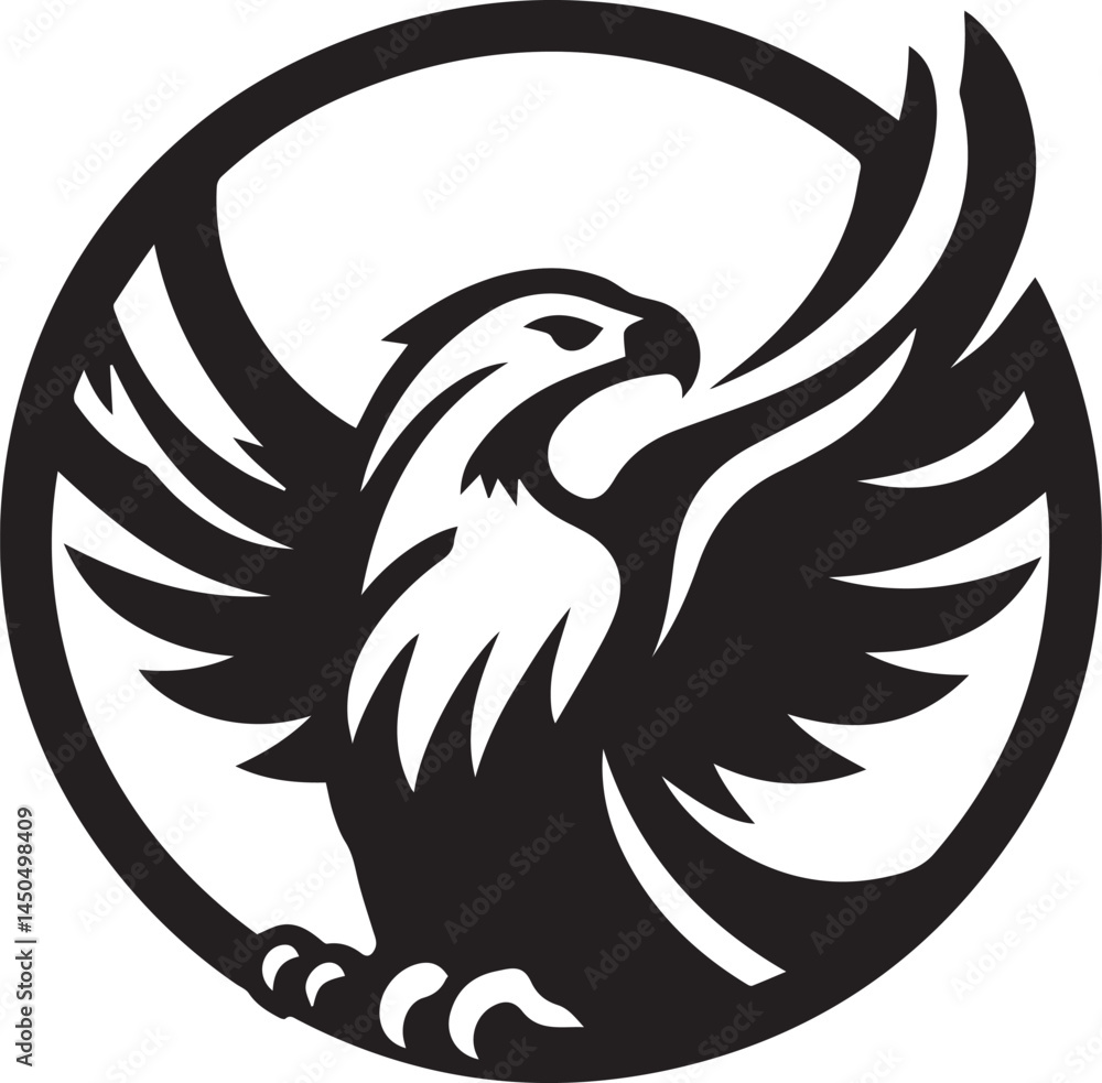 Fototapeta premium eagle with wings
