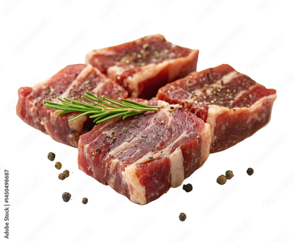 Grilling delicious beef ribs backyard barbecue food isolated on transparent background Grilling delicious beef ribs backyard barbecue food isolated on transparent background