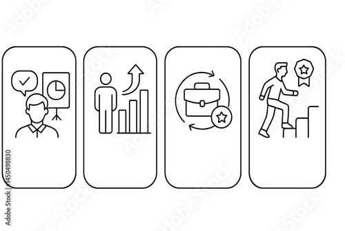 Progressive career development through strategic planning and skill enhancement in a professional environment
