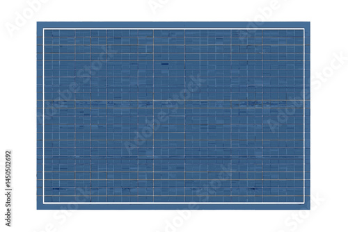 Vector illustration of a grid pattern on a blue background suitable for design and layout applications