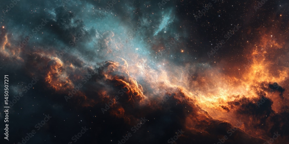 Cosmic Nebula: Celestial Clouds of Gas and Dust Dance in Vibrant Hues Across the Expanse of Space, Awe-Inspiring Stellar Wonders. Cosmic Nebula: Celestial Clouds of Gas and Dust Dance in Vibrant Hues Across the Expanse of Space, Awe-Inspiring Stellar Wonders.