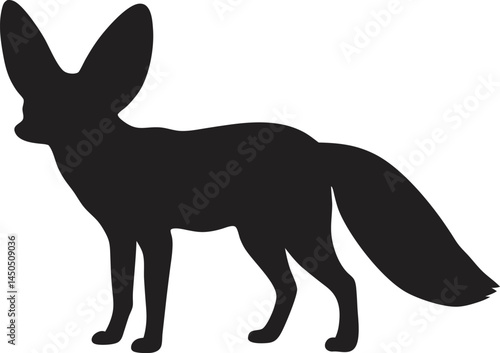 Fox Silhouette PNG Transparent Background