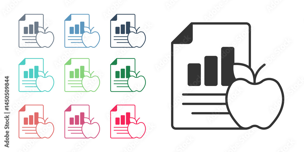 Black Diet plan icon isolated on isolated on white background. Concept of fitness marathon, proper nutrition, healthy food, beautiful body, vegetables, slimming. Set icons colorful. Vector Black Diet plan icon isolated on isolated on white background. Concept of fitness marathon, proper nutrition, healthy food, beautiful body, vegetables, slimming. Set icons colorful. Vector