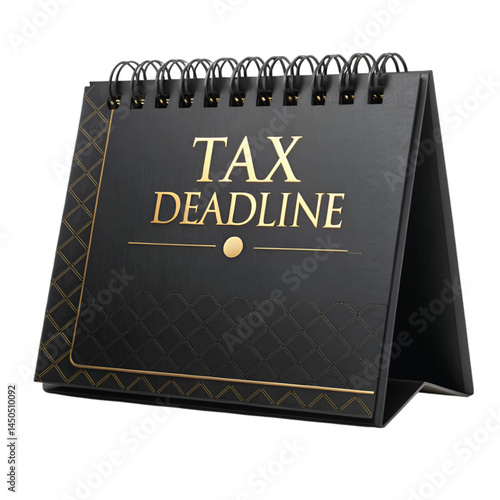 Tax deadline calendar vector 