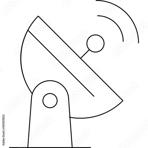Signal antena icon single vector illustration