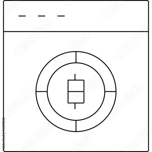 Terminal 1 icon single vector illustration