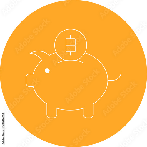 Money saver icon single vector illustration