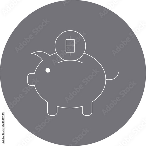 Money saver icon single vector illustration
