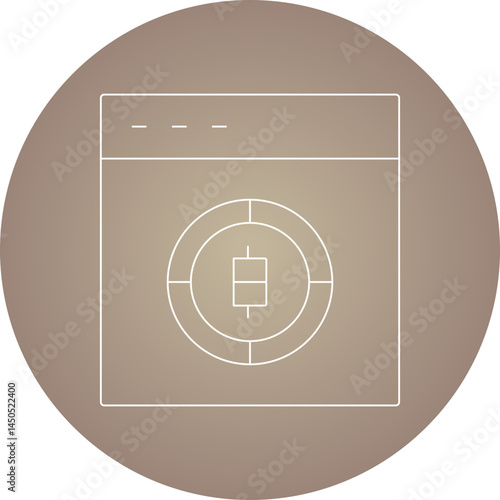 Terminal 1 icon single vector illustration
