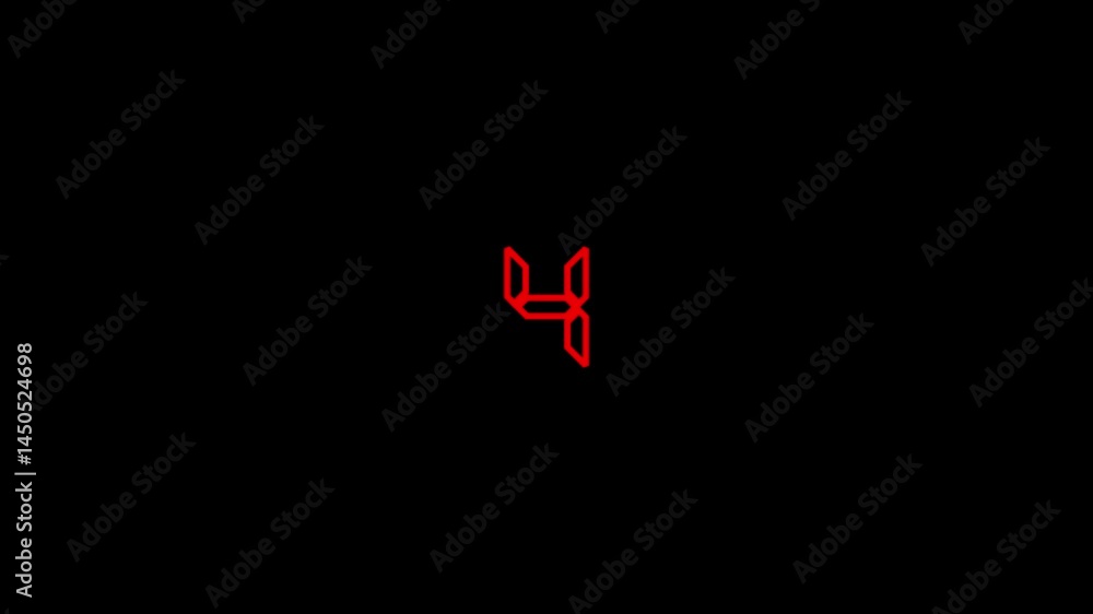 Animated Number Counting from 0 to 10 Simple Countdown Timer Animation on black Background. Animated Number Counting from 0 to 10 Simple Countdown Timer Animation on black Background.