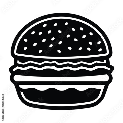 Cheeseburger Sticker in Vibrant Colors