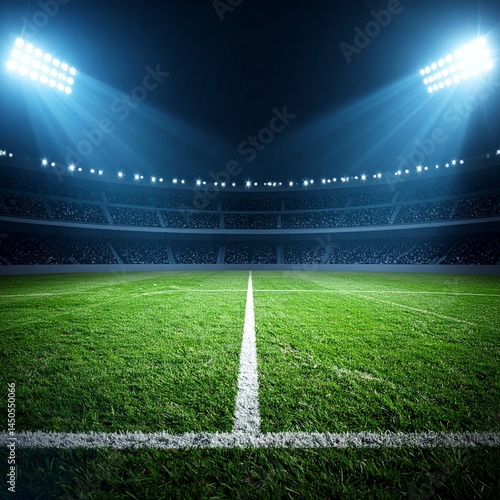 Panoramic View of a Modern Sports Stadium Under Dramatic Sky – High-Resolution Architecture and Event Venue Background