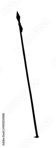 Vector drawing. Old big spear